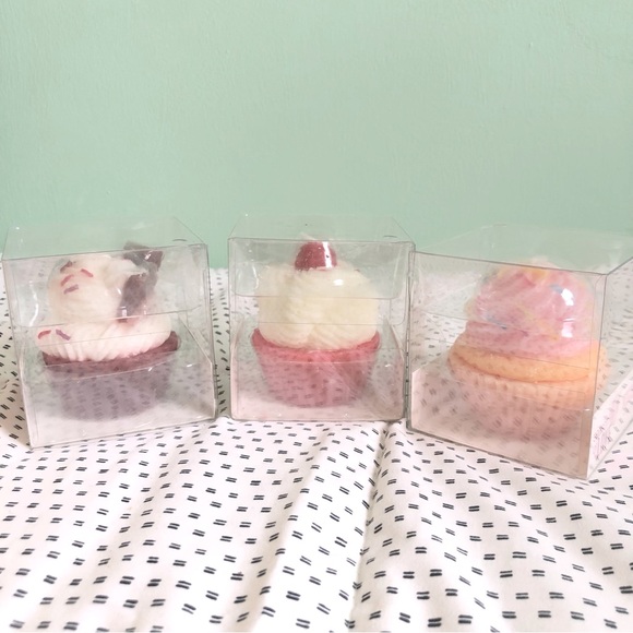Other - NWT - Set of Three Adorable Decorative Cupcake Candles